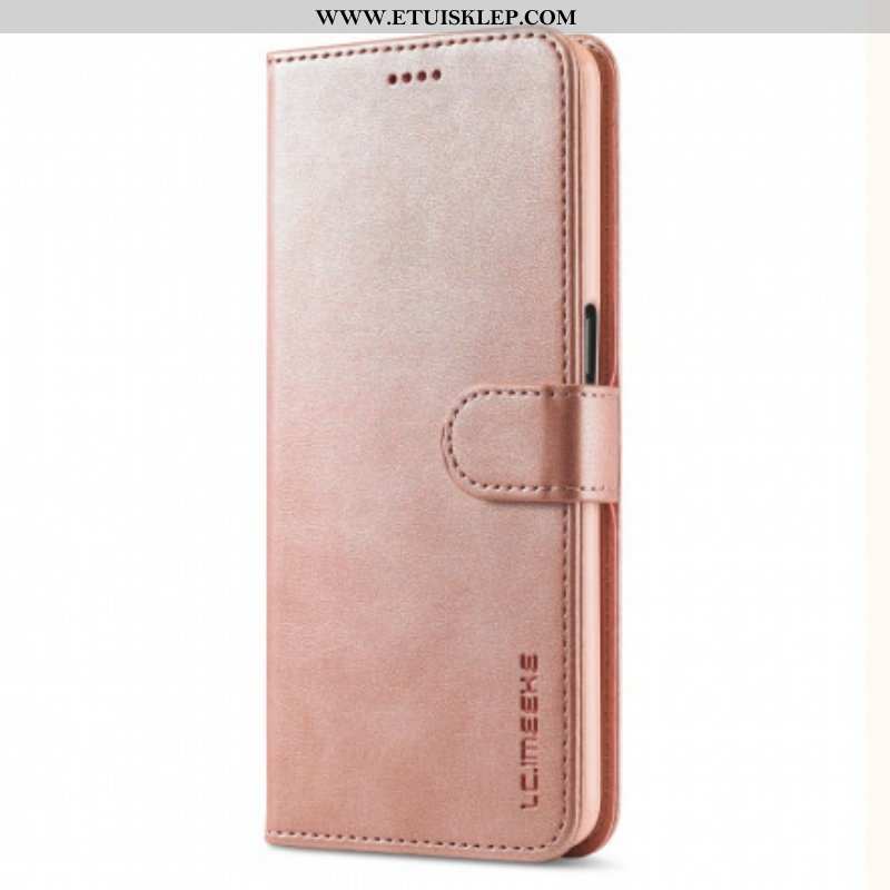 Etui Folio do Oppo A54 5G / A74 5G Lc.imeeke Efekt Skóry